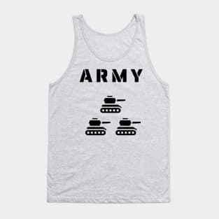 Military Army Tanks Tank Top